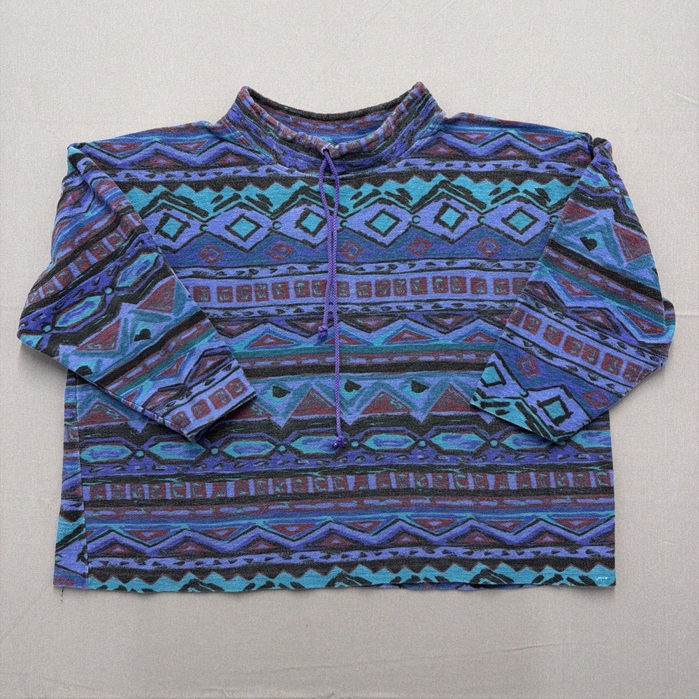 Stefani International Aztec Long Sleeve Shirtdraw String XXL